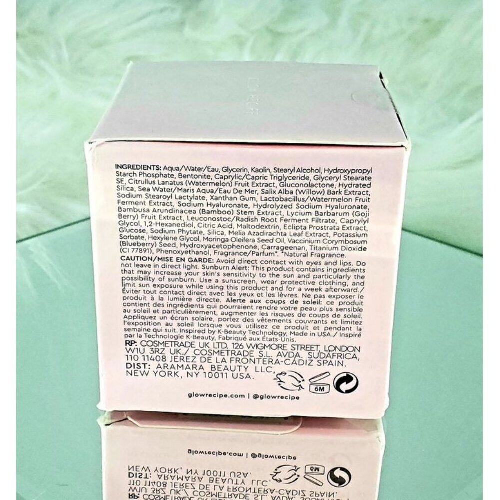 GLOW RECIPE Watermelon Glow Hyaluronic Clay Pore Tight Facial  - Fukk Size 60 ml - Picture 6 of 7
